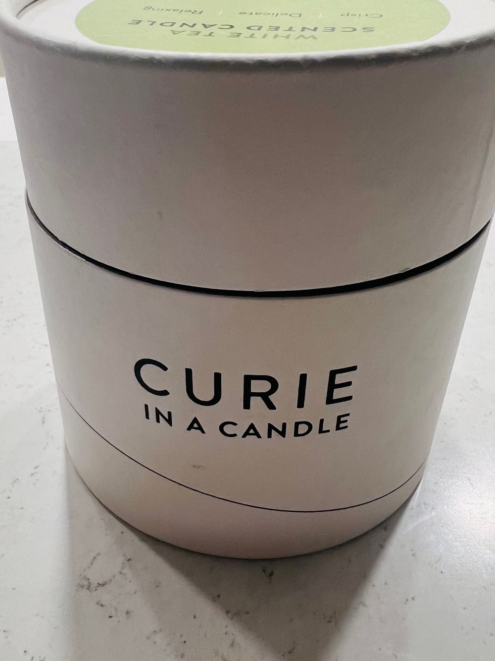 White Scented Candle